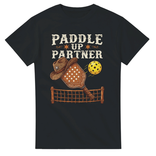 Paddle Up Partner Tee funny pickleball shirt for men 