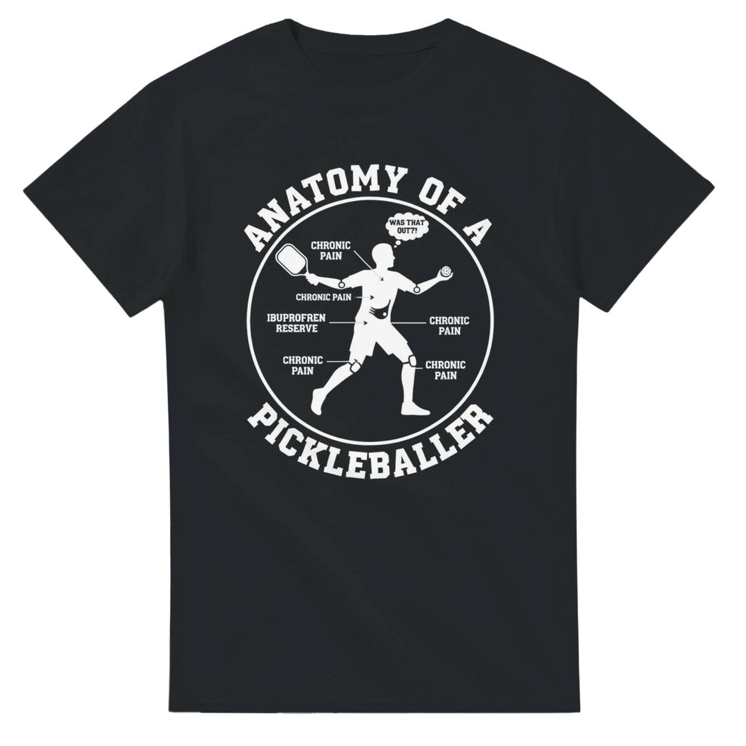 Anatomy of a Pickleball Player T-Shirt funny pickleball 