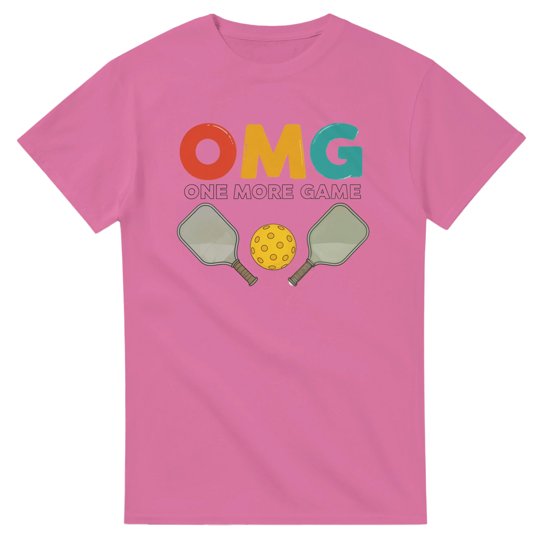OMG One More Game Addict Tee funny pickleball shirt casual