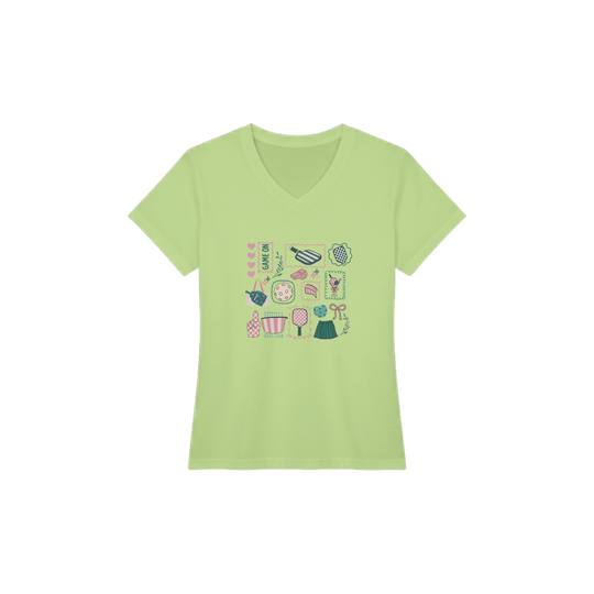 Preppy Pickleball Sticker Collage Tee trendy aesthetic 