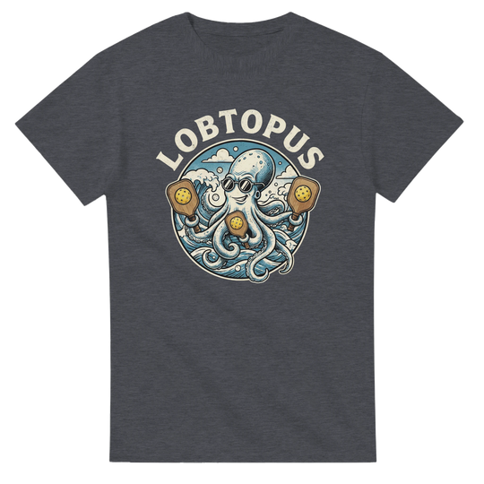 The Lobtopus Funny Mascot Tee pickleball octopus graphic 