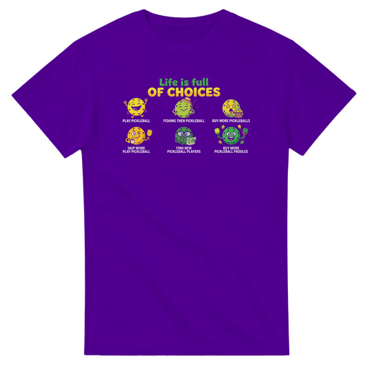 Life Is Full Of Choices Tee funny egg chicken graphic
