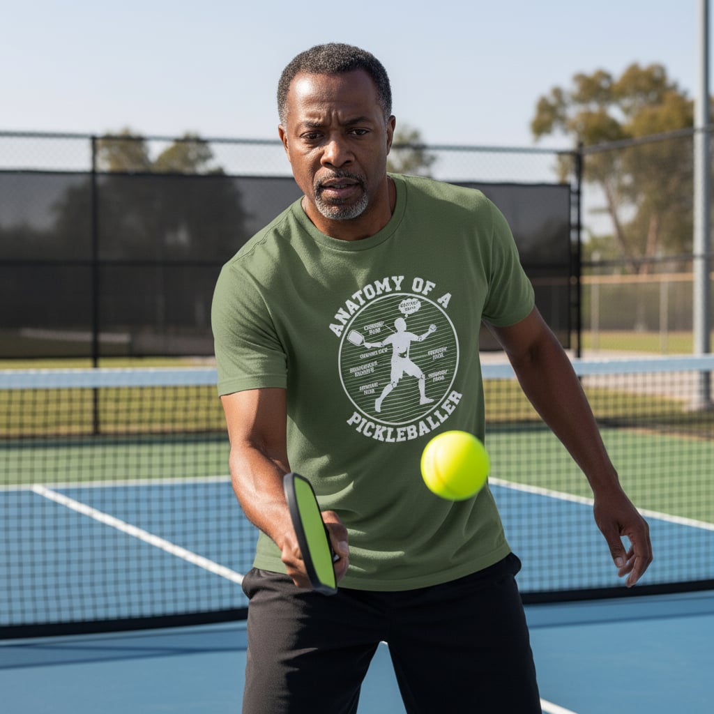 Anatomy of a Pickleball Player T-Shirt funny pickleball 