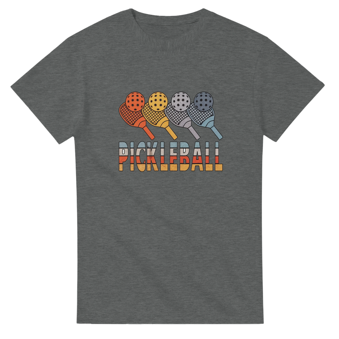 Retro Paddle Lineup Vintage Graphic Tee pickleball retro 