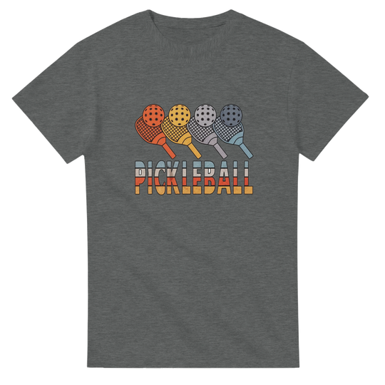 Retro Paddle Lineup Vintage Graphic Tee pickleball retro 
