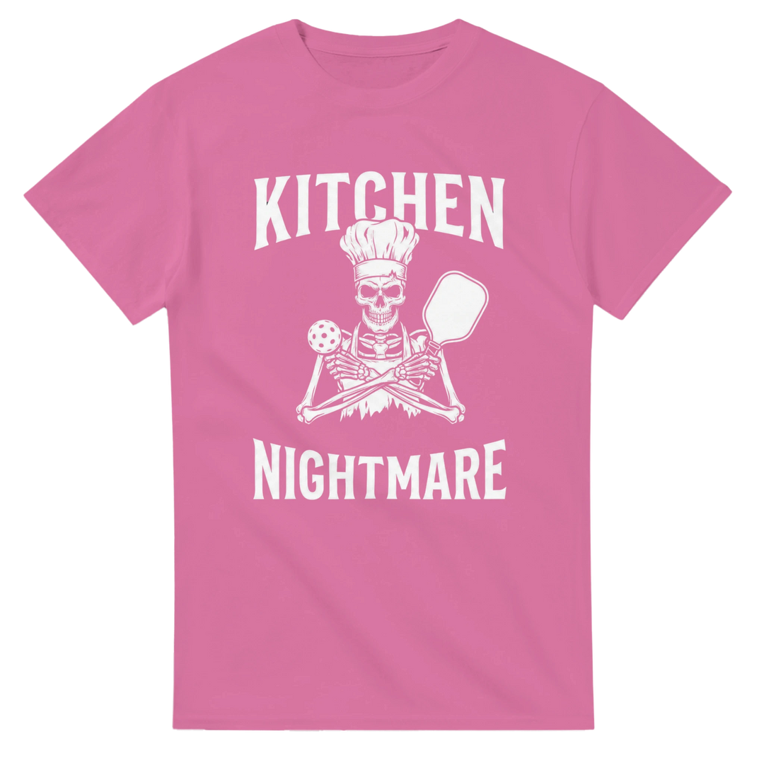 Kitchen Nightmare Skeleton Tee funny pickleball shirt