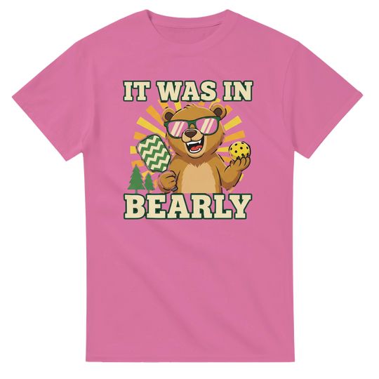 It Was In Bearly T-Shirt funny bear pun graphic tee for men