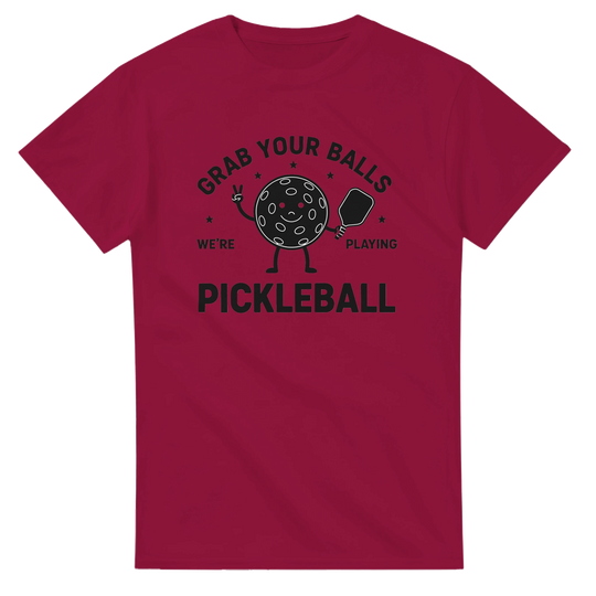 Grab Your Balls Tee funny pickleball shirt