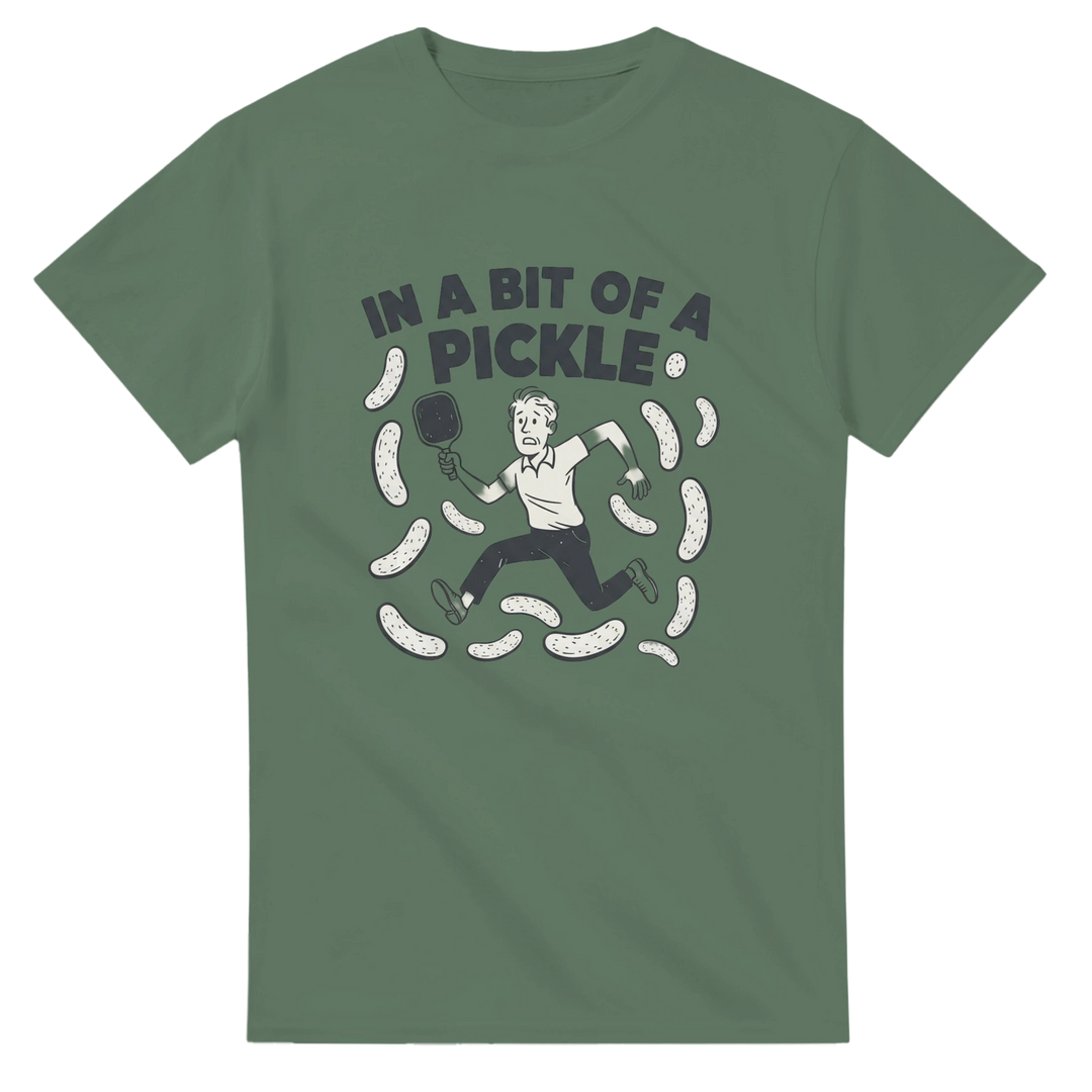 In A Bit Of A Pickle Humorous Graphic Tee funny pickleball