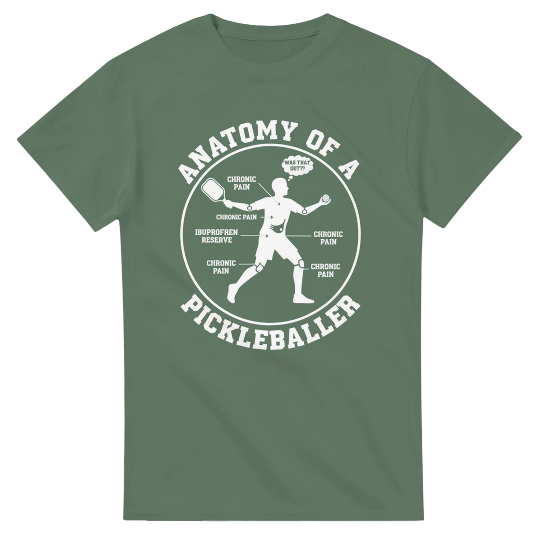 Anatomy of a Pickleball Player T-Shirt funny pickleball 