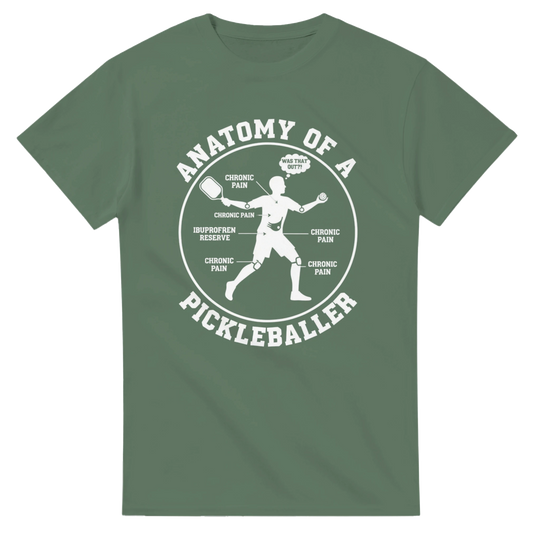 Anatomy of a Pickleball Player T-Shirt funny pickleball 