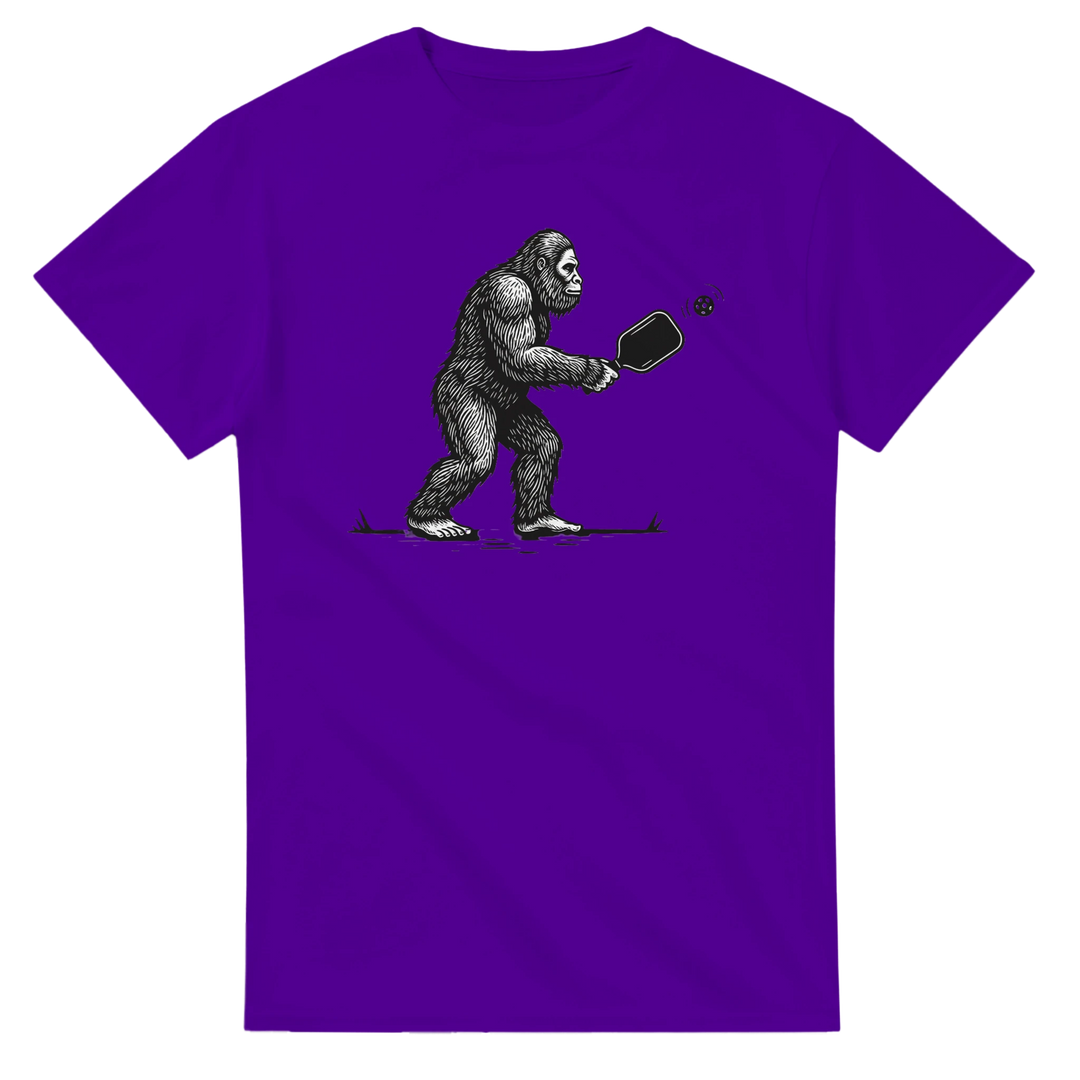 Squatch of the Court Tee funny pickleball sasquatch shirt