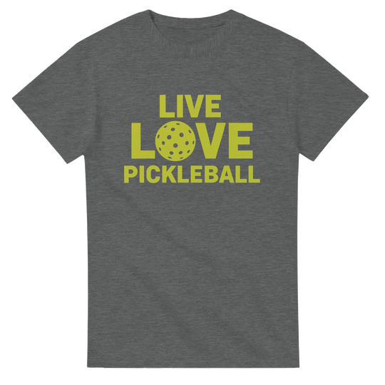 Live Love Pickleball Typographic Tee inspirational 