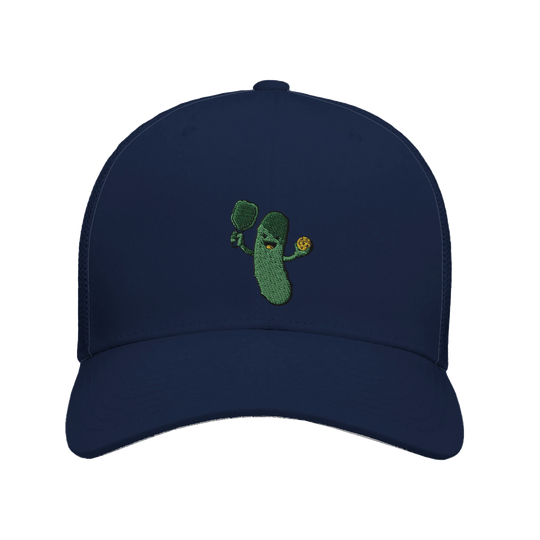 Happy Pickle Trucker Cap funny pickleball hat mesh