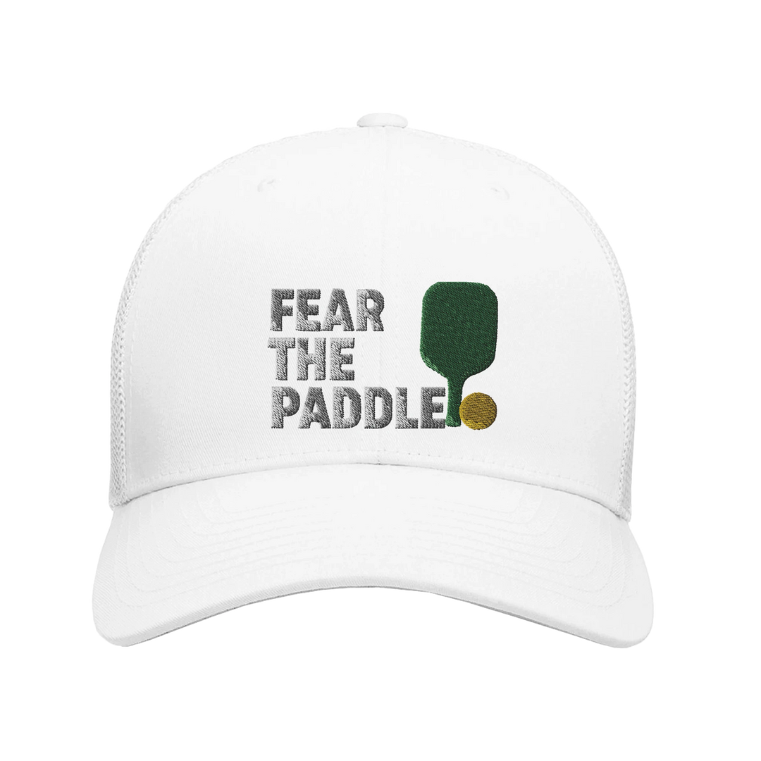 Fear The Paddle Embroidered Hat pickleball cap funny