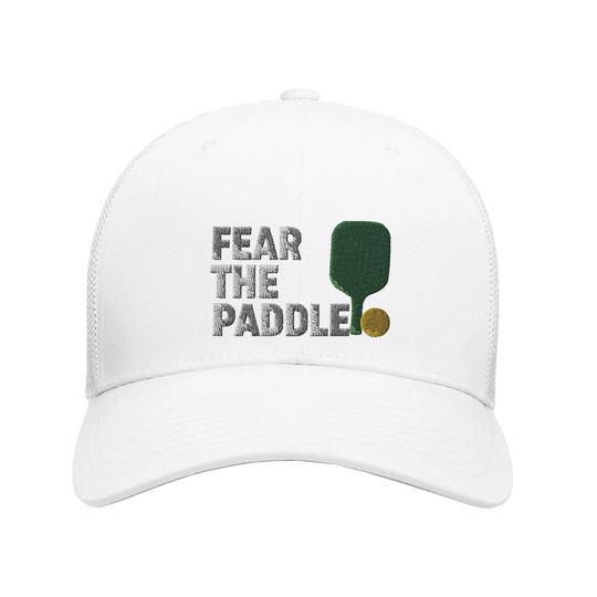 Fear The Paddle Embroidered Hat pickleball cap funny