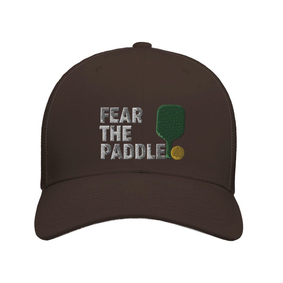 Fear The Paddle Embroidered Hat pickleball cap funny