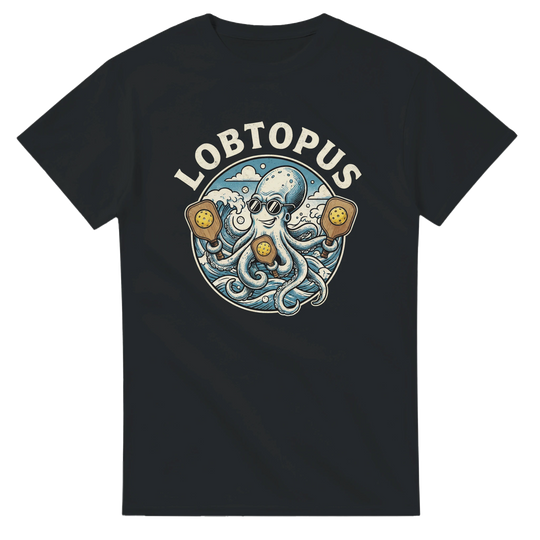The Lobtopus Funny Mascot Tee pickleball octopus graphic