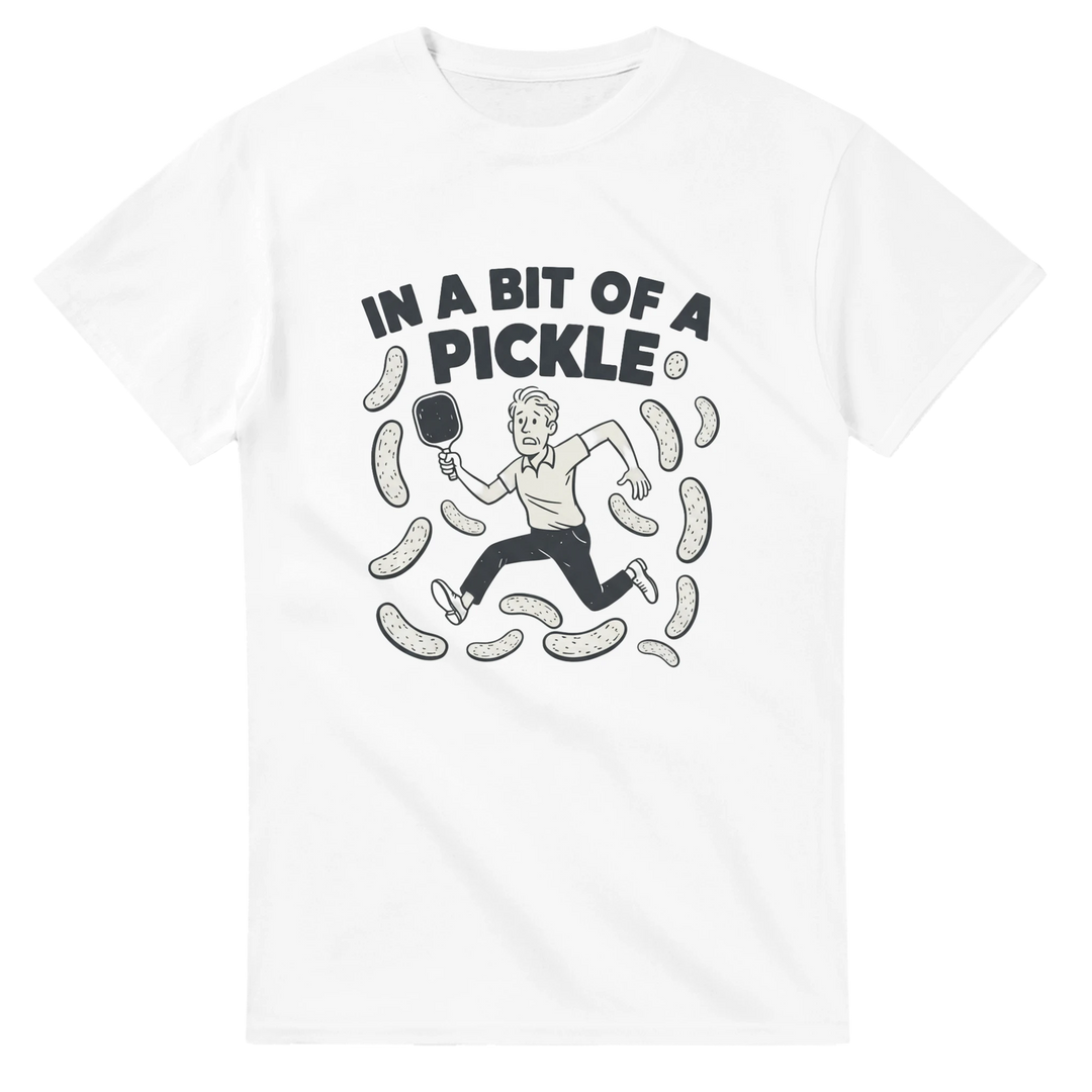 In A Bit Of A Pickle Humorous Graphic Tee funny pickleball