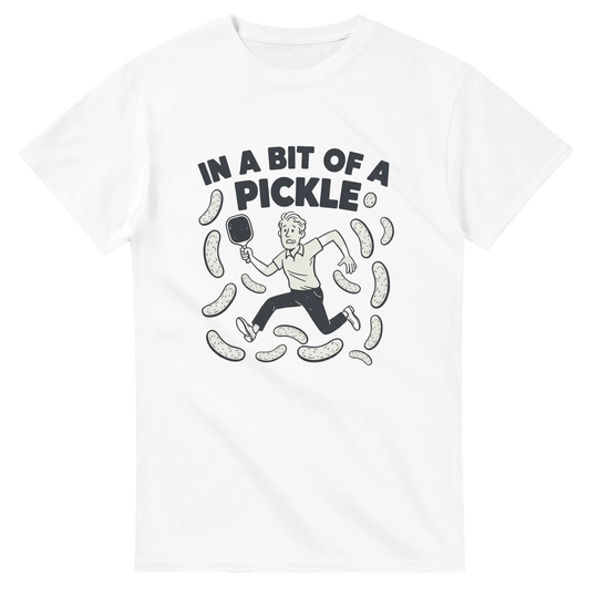 In A Bit Of A Pickle Humorous Graphic Tee funny pickleball