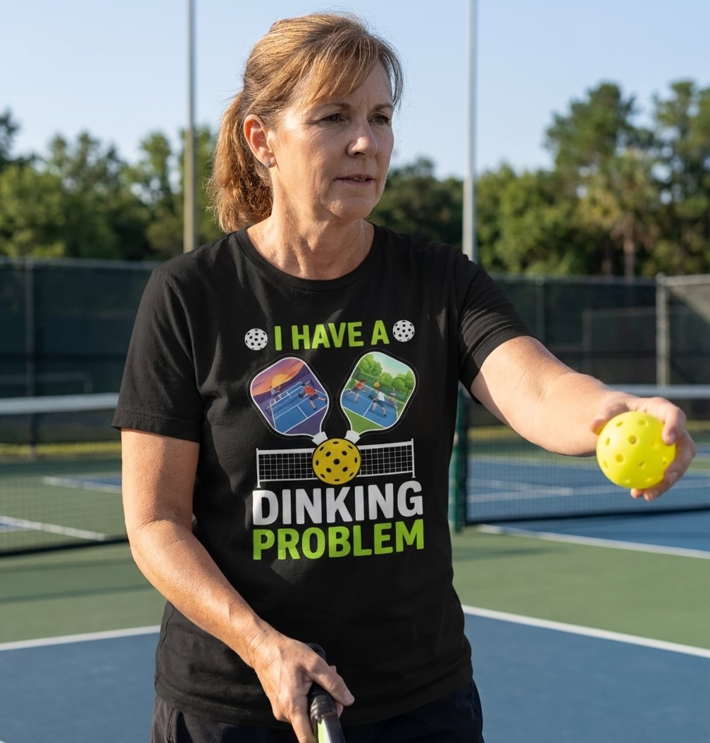 I Have A Dinking Problem Tee funny pickleball shirt for men