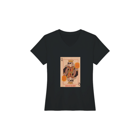 Queen Of The Court Playing Card Tee pickleball graphic shirt