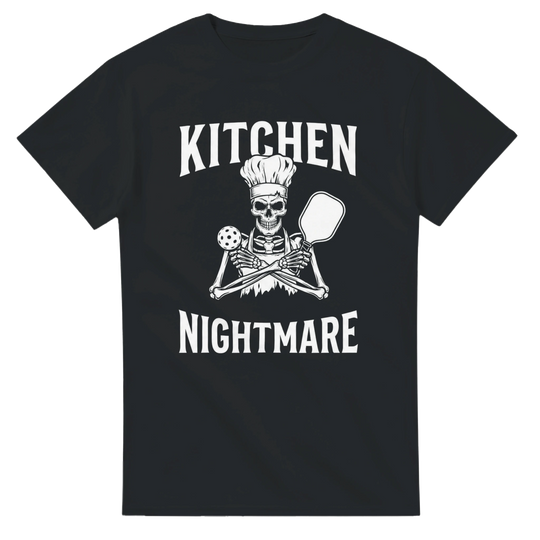 Kitchen Nightmare Skeleton Tee funny pickleball shirt