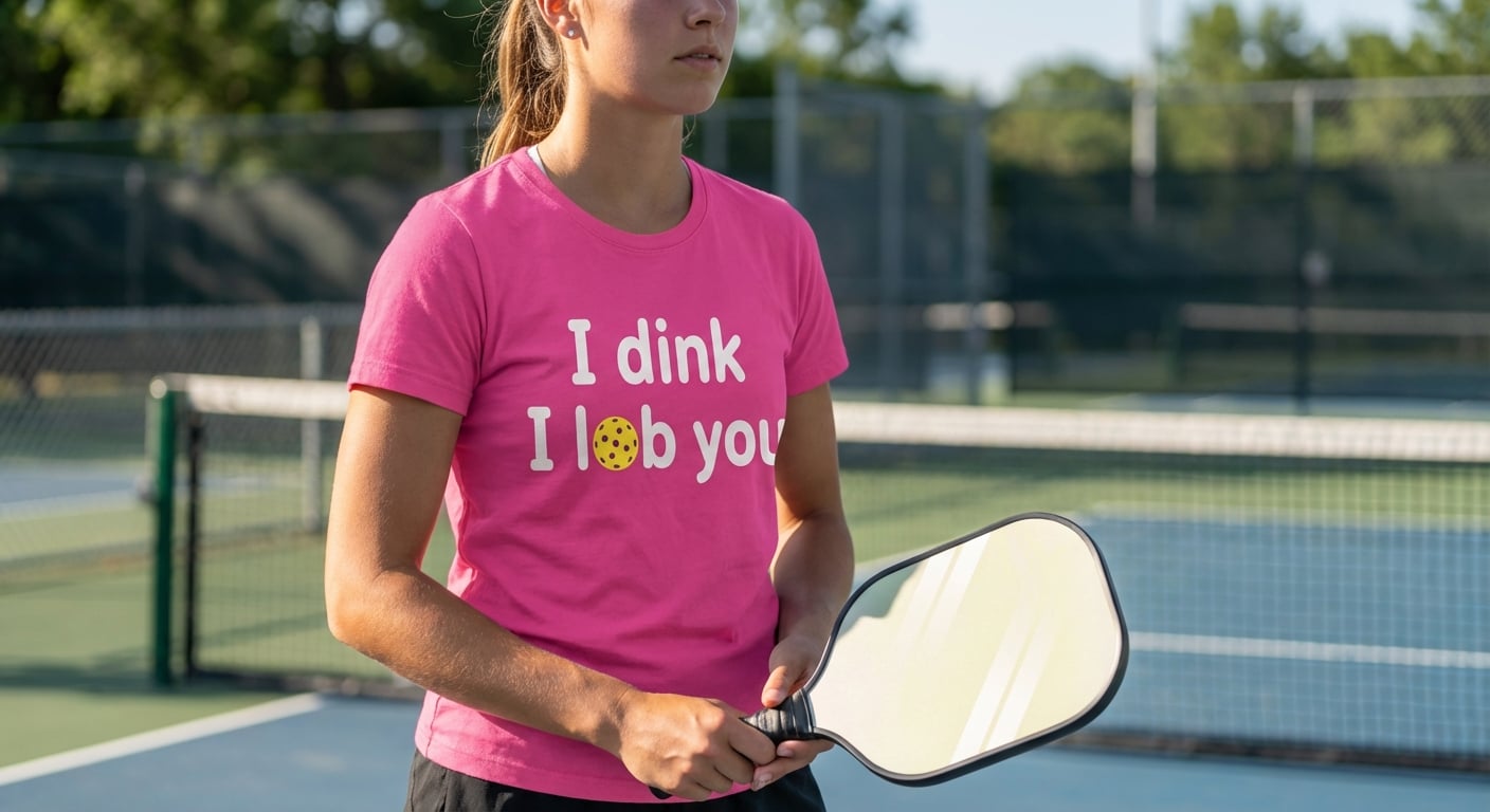 I DINK I LOB YOU Romantic Pun Tee